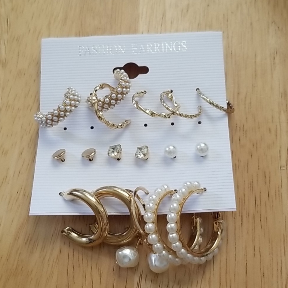 9 pair earring set
